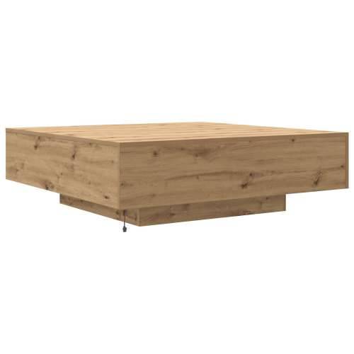 Stolić za kavu s LED svjetlima Artisan Oak 100x100x31 cm Cijena