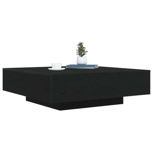 Stolić za kavu s LED svjetlima Crni hrast 100x100x31 cm Cijena