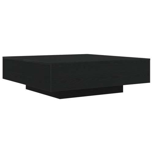 Stolić za kavu s LED svjetlima Crni hrast 100x100x31 cm Cijena