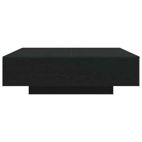 Stolić za kavu s LED svjetlima Crni hrast 100x100x31 cm Cijena