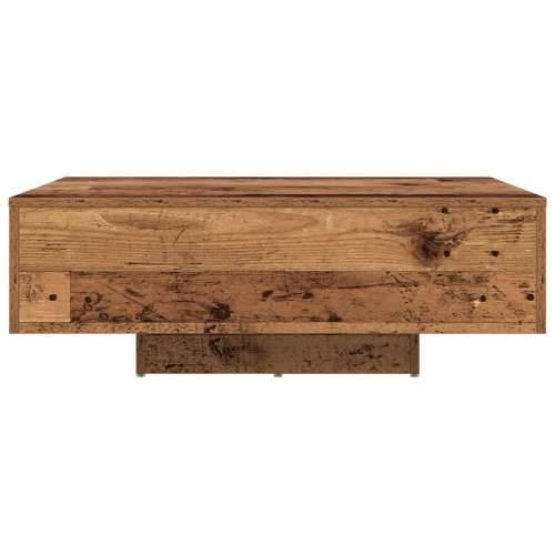 Stolić za kavu s LED svjetlima staro drvo 85x55x31 cm Cijena