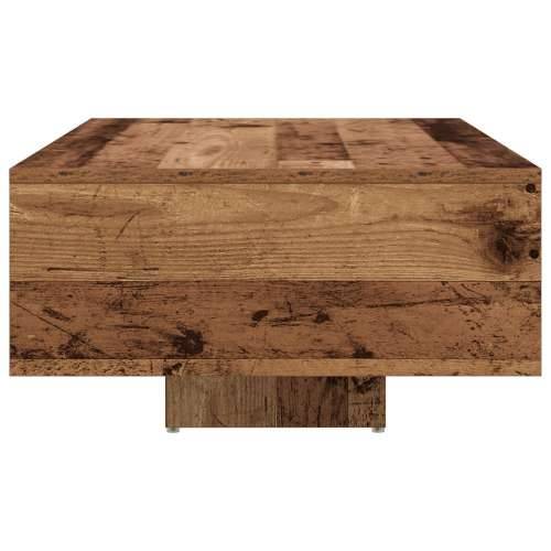 Stolić za kavu s LED svjetlima staro drvo 85x55x31 cm Cijena