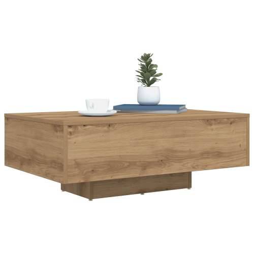 Stolić za kavu s LED svjetlima u boji hrasta 85x55x31 cm Cijena
