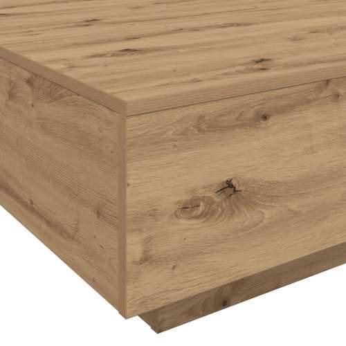 Stolić za kavu s LED svjetlima u boji hrasta 85x55x31 cm Cijena