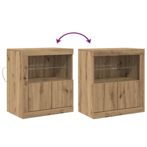 Sideboard s LED svjetlima Artisan Oak 60,5x37x67 cm Cijena