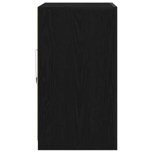 Komoda s LED svjetlima Crna Hrast 60,5x37x67 cm Cijena