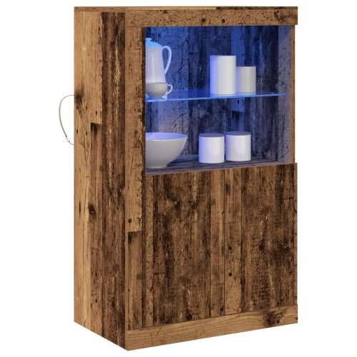 Sideboard s LED svjetlima od starog drveta 60,5x37x100 cm Cijena