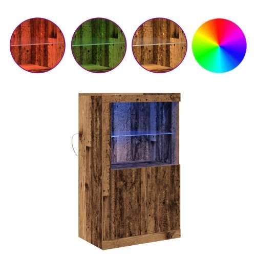 Sideboard s LED svjetlima od starog drveta 60,5x37x100 cm Cijena