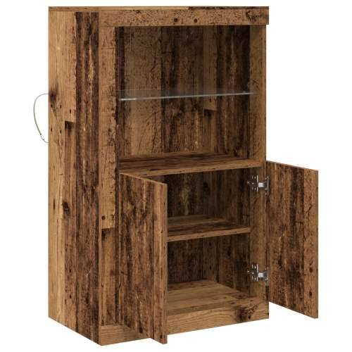 Sideboard s LED svjetlima od starog drveta 60,5x37x100 cm Cijena