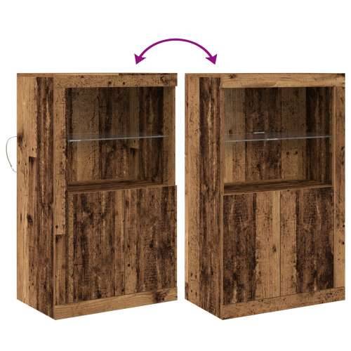 Sideboard s LED svjetlima od starog drveta 60,5x37x100 cm Cijena