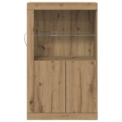 Sideboard s LED svjetlima, Artisan Oak 60,5x37x100 cm Cijena