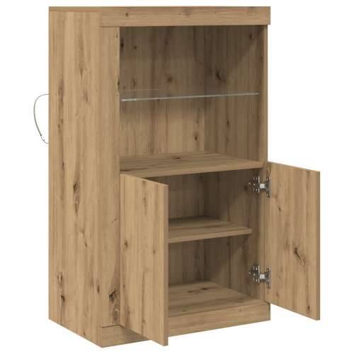 Sideboard s LED svjetlima, Artisan Oak 60,5x37x100 cm Cijena