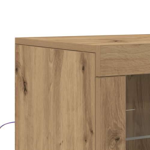 Sideboard s LED svjetlima, Artisan Oak 60,5x37x100 cm Cijena