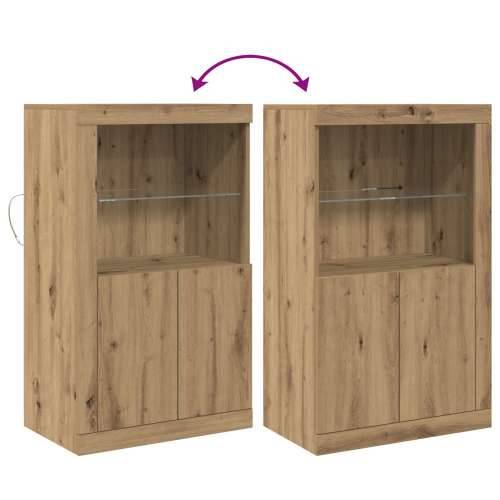 Sideboard s LED svjetlima, Artisan Oak 60,5x37x100 cm Cijena