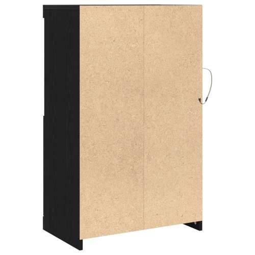 Sideboard s LED svjetlima Crni hrast 60,5x37x100 cm Cijena