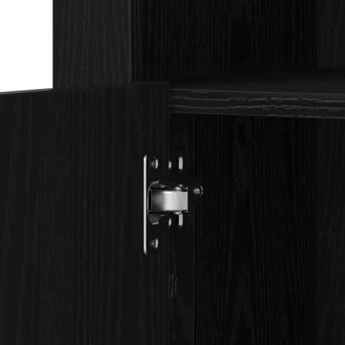 Sideboard s LED Osvjetljenjem Crno Hrast 41x37x67 cm Cijena