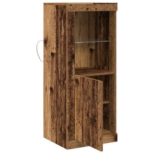 Komoda s LED svjetlima stari drvo 41x37x100 cm Cijena