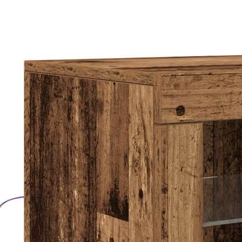 Komoda s LED svjetlima stari drvo 41x37x100 cm Cijena