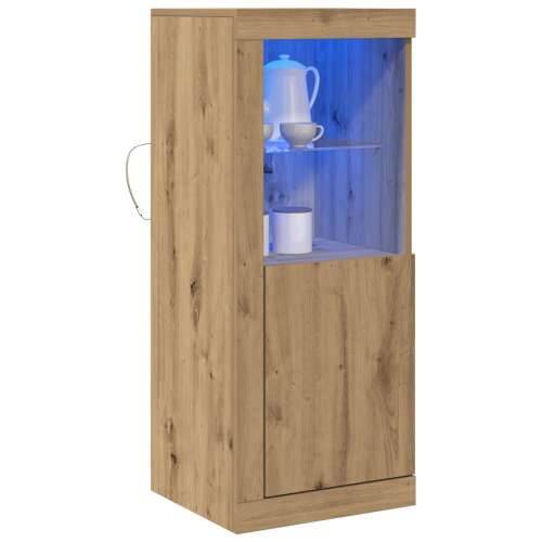 Komoda s LED rasvjetom, Artisan hrast, 41x37x100 cm Cijena