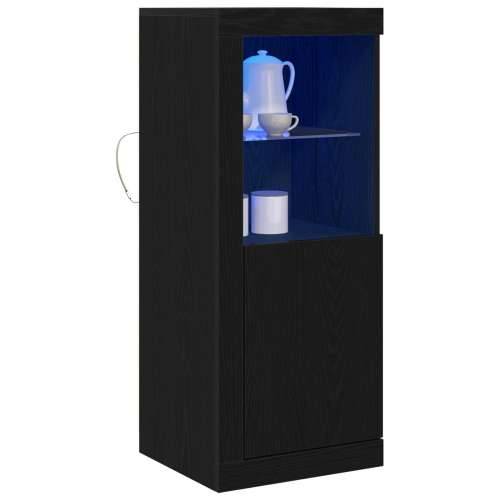 Komoda s LED svjetlima Crna Hrast 41x37x100 cm Cijena
