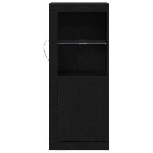 Komoda s LED svjetlima Crna Hrast 41x37x100 cm Cijena