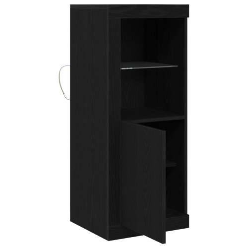 Komoda s LED svjetlima Crna Hrast 41x37x100 cm Cijena