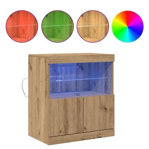 Komoda s LED svjetlima u Artisan hrastu 60x37x67 cm Cijena
