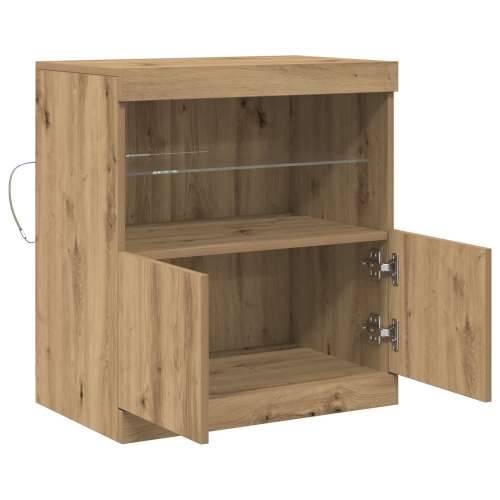 Komoda s LED svjetlima u Artisan hrastu 60x37x67 cm Cijena