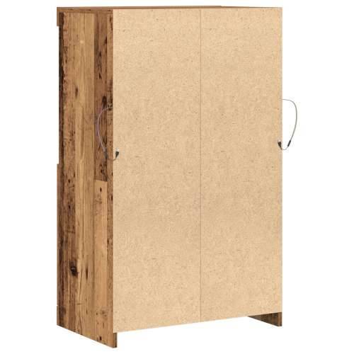 Komoda s LED svjetlima Stari drvo 60x37x100 cm Cijena