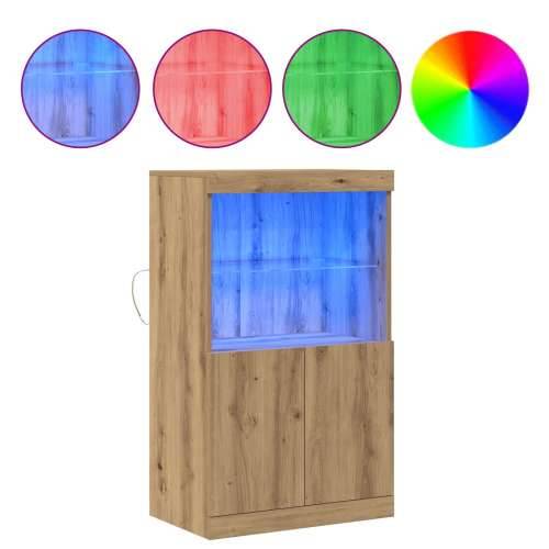 Komoda s LED svjetlima Artisan Oak 60x37x100 cm Cijena