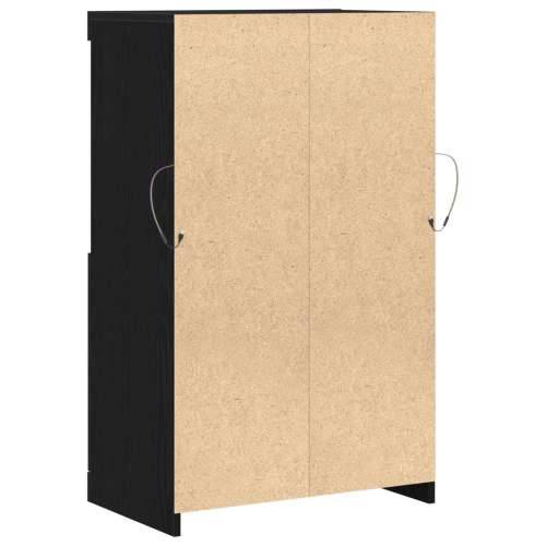 Komoda s LED svjetlima Crna Hrast 60x37x100 cm Cijena