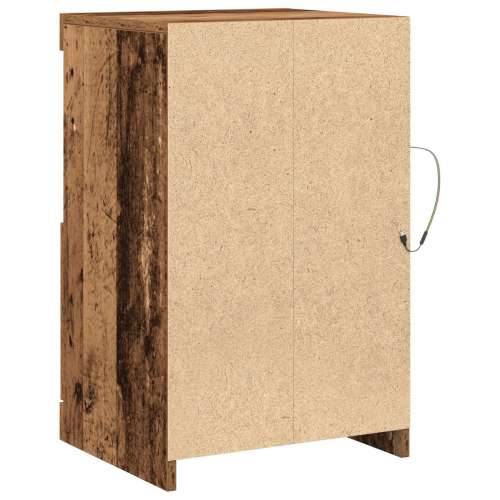 Komoda s LED svjetlima Stari drvo 41x37x67 cm Cijena