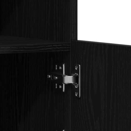 Sideboard s LED svjetlima Crni hrast 60,5x37x67 cm Cijena