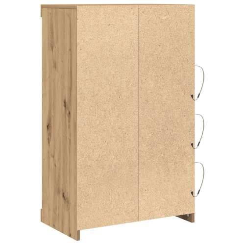Komoda s LED svjetlima, Umjetni hrast, 60,5x37x100 cm Cijena