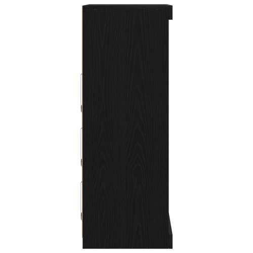 Komoda s LED svjetlima Crna Hrastovina 60,5x37x100 cm Cijena