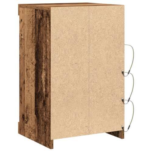 Komoda s LED svjetlima Stari drvo 41x37x67 cm Cijena