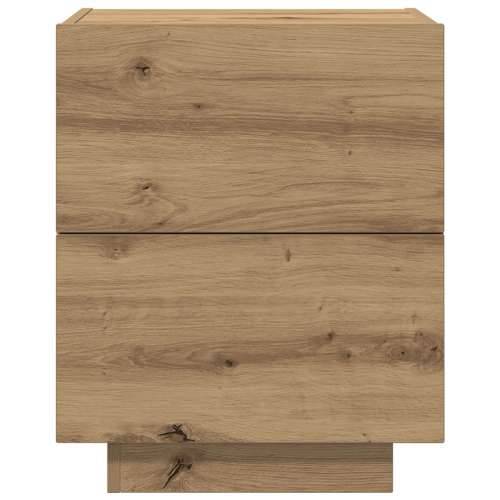 Noćni ormarić s LED svjetlima Artisan hrast 45x40x55 cm Cijena