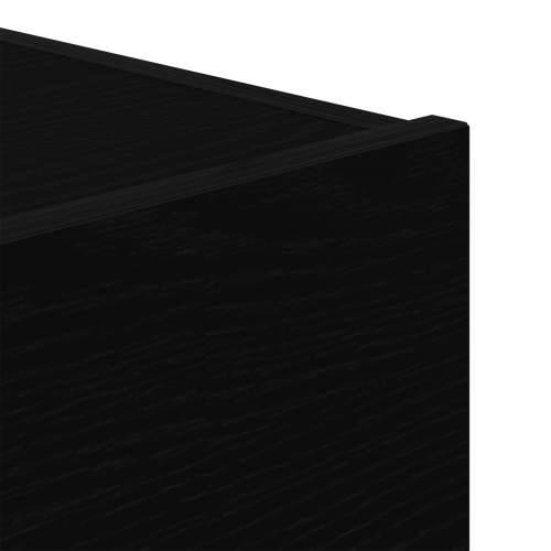 Noćni ormarić s LED svjetlima Crna hrastovina 45x40x55 cm Cijena