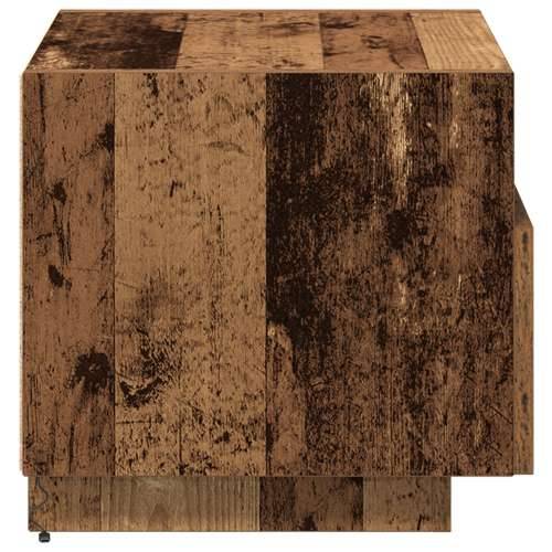 Noćni ormarići s LED svjetlima 2 kom Stari drvo 40x39x37 cm Cijena