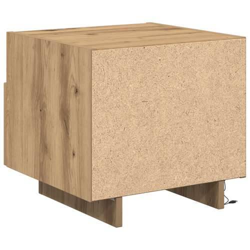 Noćni ormarić s LED svjetlima Artisan Oak 40x39x37 cm Cijena