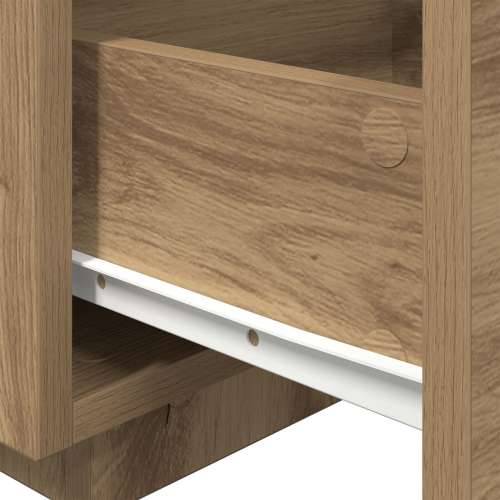 Noćni ormarić s LED svjetlima Artisan Oak 40x39x37 cm Cijena