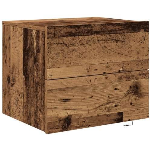 Noćni ormarić s LED-osvjetljenjem od starog drva 50x39x41 cm Cijena