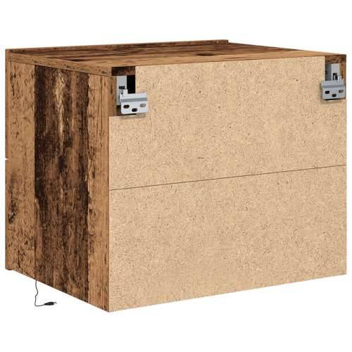 Noćni ormarić s LED-osvjetljenjem od starog drva 50x39x41 cm Cijena