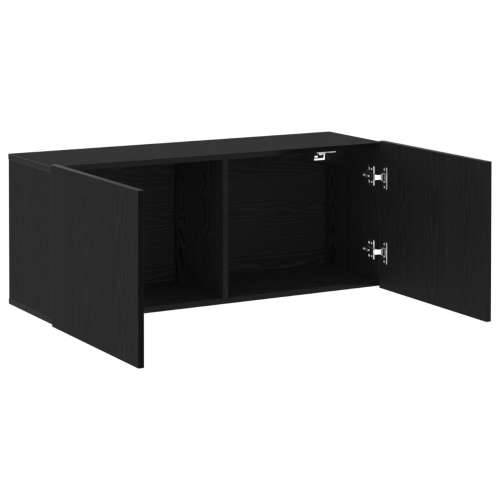 TV Zidna Kancelarija Crni Hrast 100x30x41 cm Konstruirano Drvo Cijena