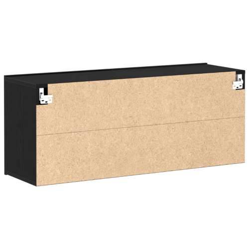 TV Zidna Kancelarija Crni Hrast 100x30x41 cm Konstruirano Drvo Cijena