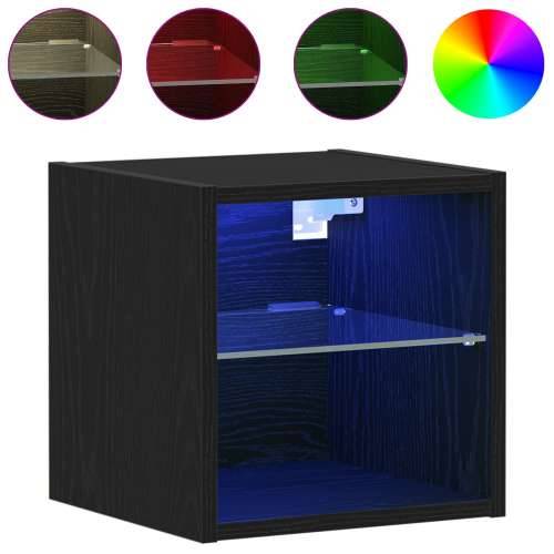 LED TV ormarić 2 kom Crni hrast 30x28,5x30 cm inženjerska drvo Cijena