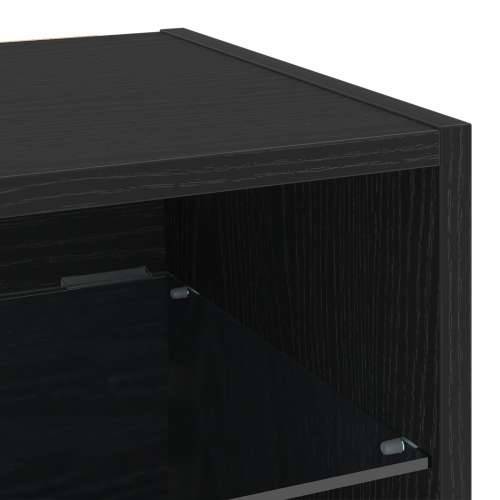 LED TV ormarić 2 kom Crni hrast 30x28,5x30 cm inženjerska drvo Cijena