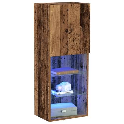TV Kredenac s LED Osvjetljenjem Stari Drvo 40,5x30x102 cm Cijena