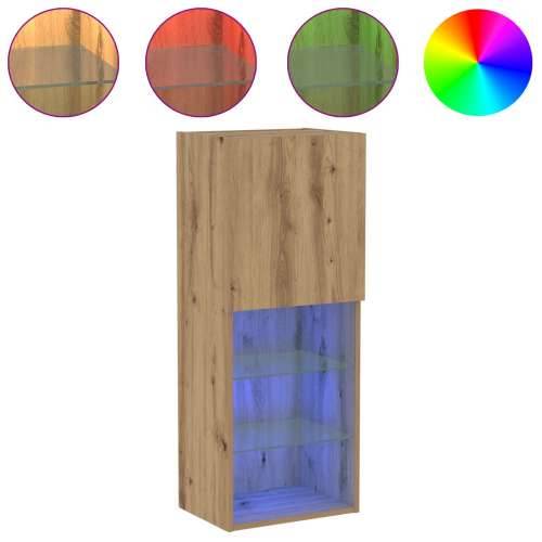 TV kabinet s LED svjetlima Artisan hrast 40,5x30x102 cm Cijena