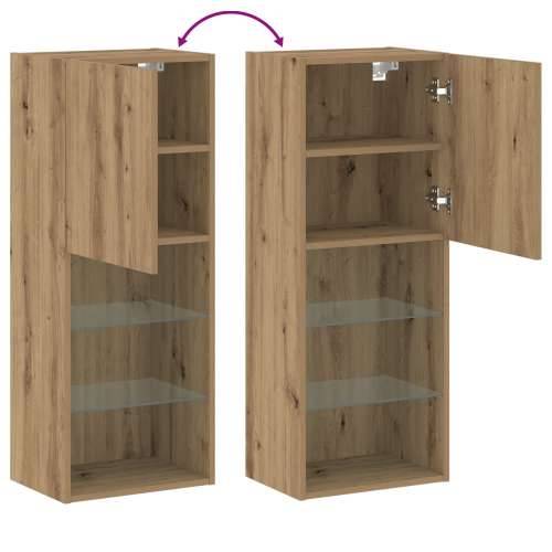 TV kabinet s LED svjetlima Artisan hrast 40,5x30x102 cm Cijena